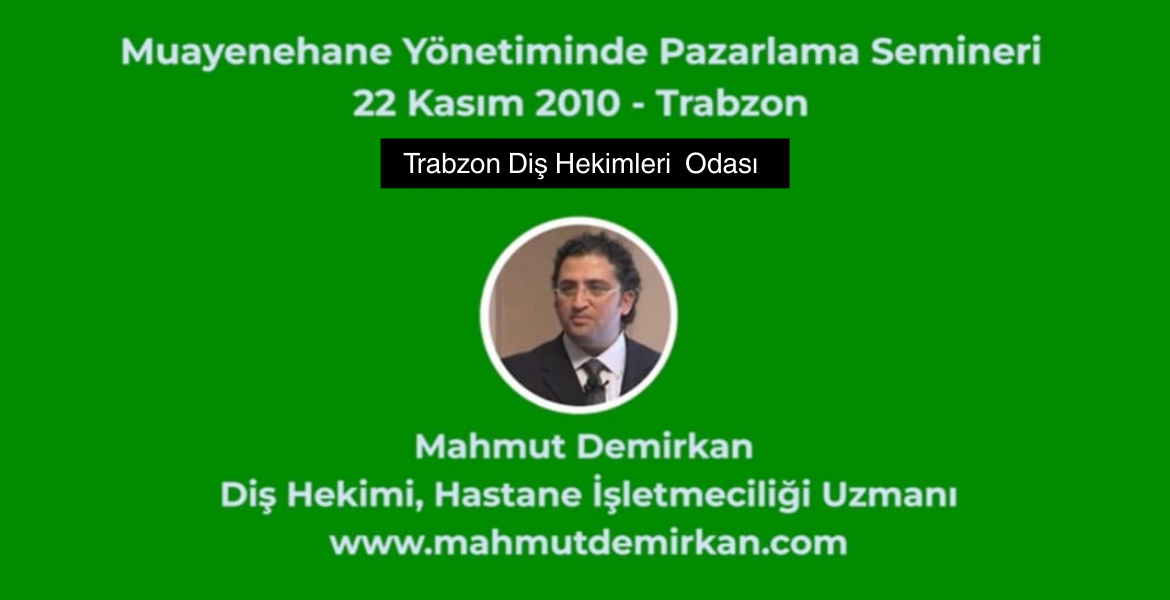 Muayenehane Yönetiminde Pazarlama